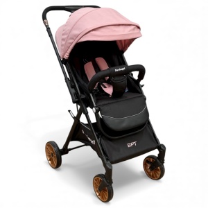 Carucior copii cu maner reversibil Angel Roz - Img 3