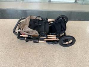 Carucior Nou Nascuti BABY C. PRO 511, Cadru Aluminiu, Maner Reversibil, Spatar Reglabil In 3 Trepte, Amortizoare, Frana Picior,Pliabil, GRI - Img 8