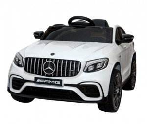 Masinuta electrica cu telecomanda 4x4 2 viteze anvelope din cauciuc Mercedes Benz GLC63 Amg Alb - Img 4