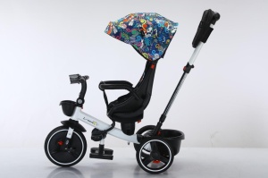 Tricicleta COOL Trike Happy, pozitii somn, roti de silicon 01 - Img 5