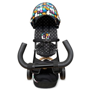 TRICICLETA COPII 5099EVA CU POZITIE DE SOMN, SCAUN REVERSIBIL, FAR CU LUMINI SI MUZICA, RAINBOW PLUS - Img 8