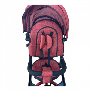 Tricicleta Copii Cu Pozitie De Somn, Muzica Si Lumini, 8 Luni-4 Ani UNV-5099EVA-Rosu - Img 5