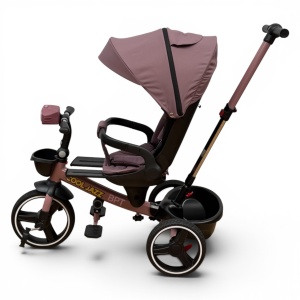 Tricicleta Copii Cu Pozitie De Somn Scaun Rotativ Sunete Si Lumini BPT620 Mauwe Cool - Img 3