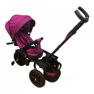 Tricicleta copii cu scaun reversibil si spatar reglabil Mov 5099 Turbo - Img 6