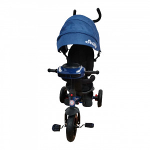 Tricicleta cu pozitii de somn, jucarie interactiva tip masinuta, Strilly Jeans - Img 3