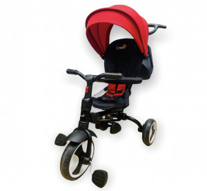 Tricicleta pliabila LS Sprectra Red cu pozitii somn - Img 1