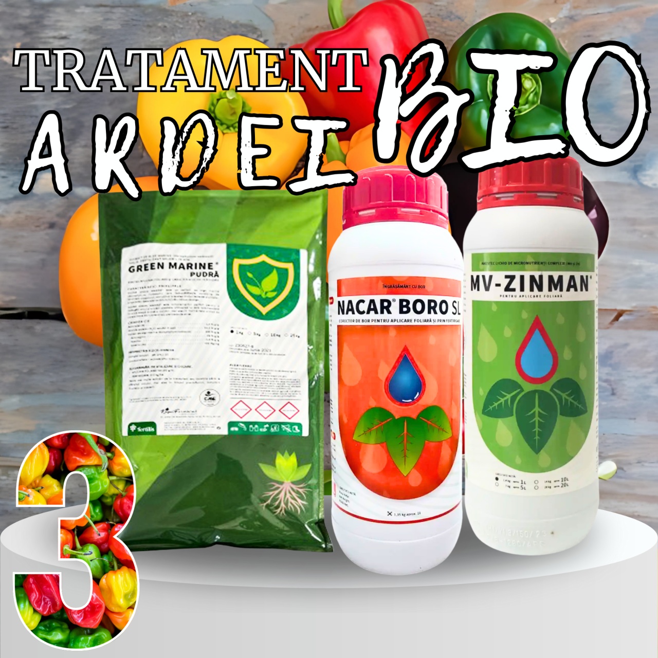 BIOPACK Stadiu 3 ARDEI – Dezvoltare Fruct si Corectare Carente