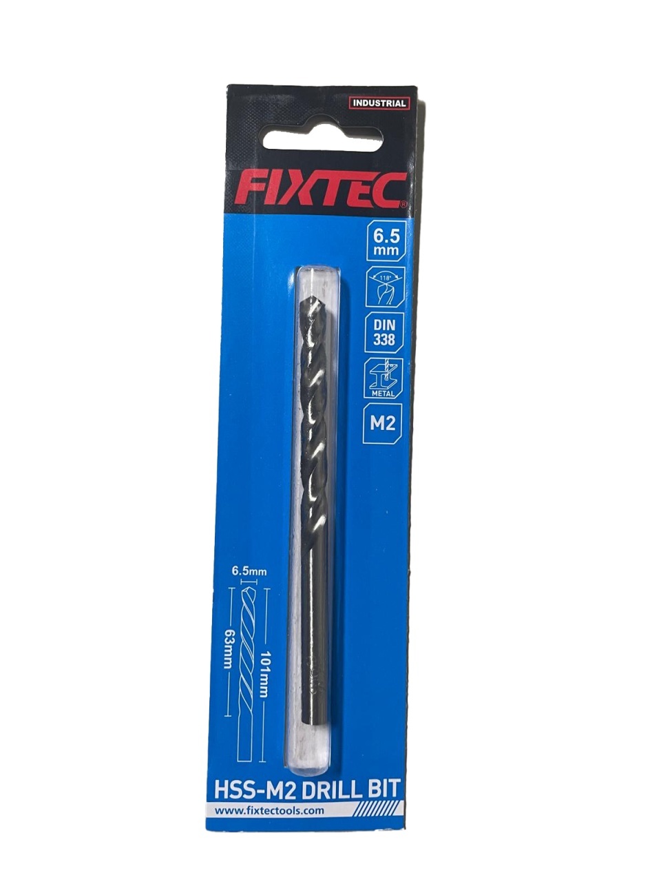 Burghiu pentru Metal HSS-M2 FIXTEC 6.5 mm – FDBM01065