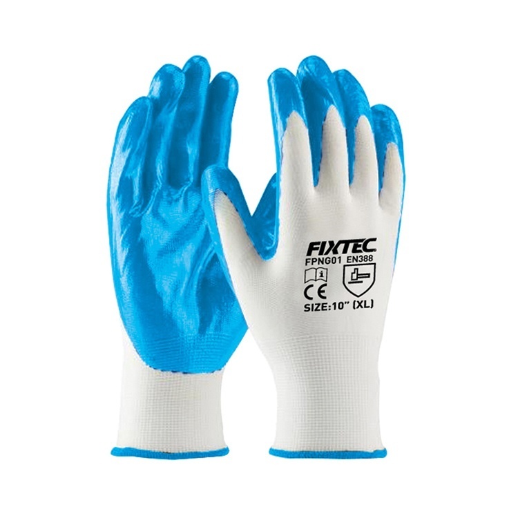 Manusi de lucru FIXTEC din nitril 10″ (XL)