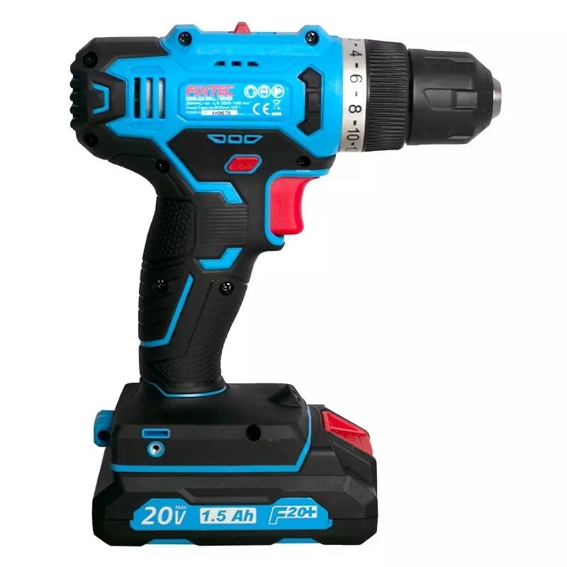 Masina de gaurit si insurubat FIXTEC 20V cordless, cu 2 baterii 1500mAh Li-ion - 2 | YEO