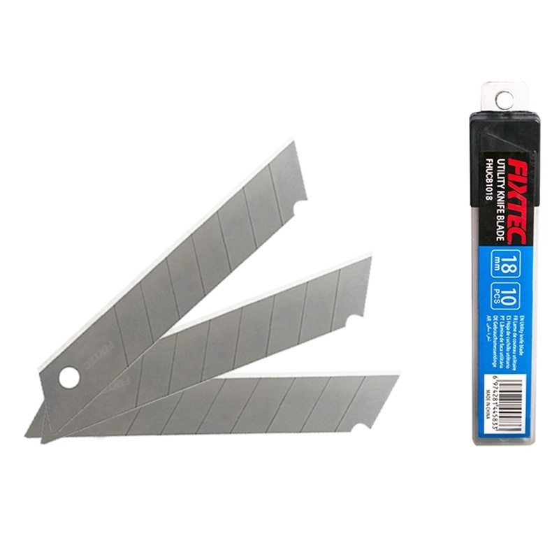 Pachet 10 lame utilitar FIXTEC 9×80×0.4mm, otel 60