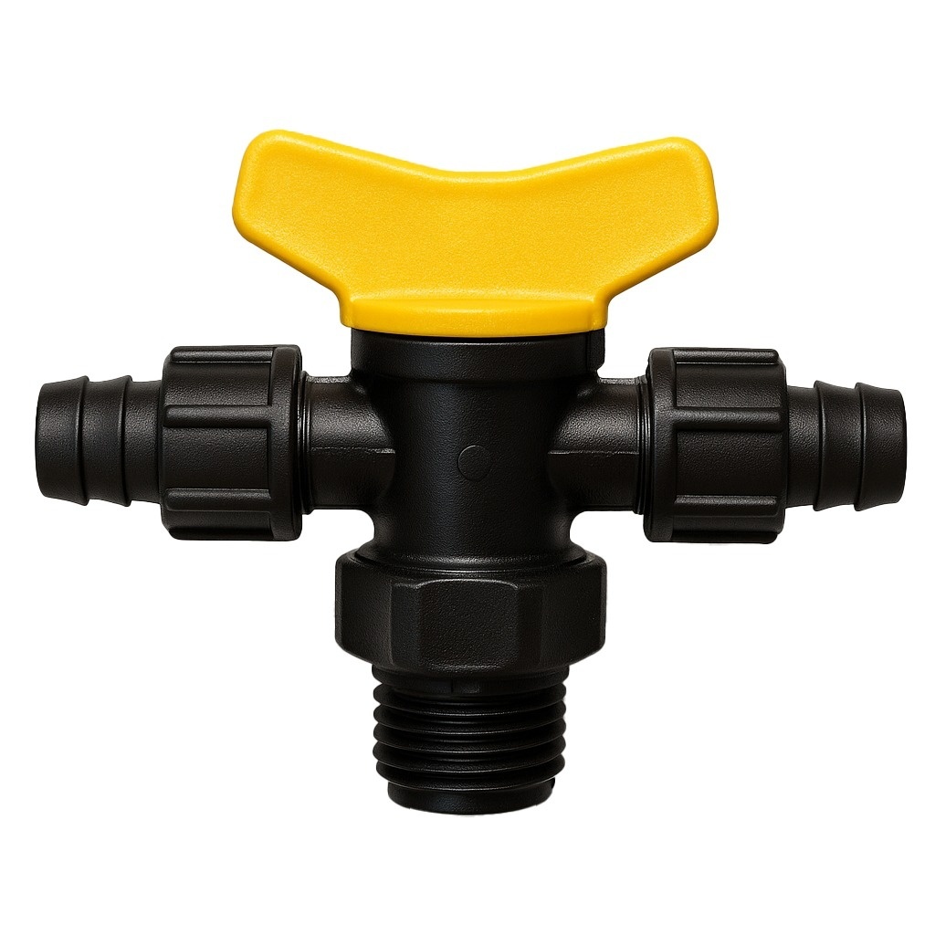 Robinet distribuitor cu 3 cai pentru furtun Layflat – Tip T