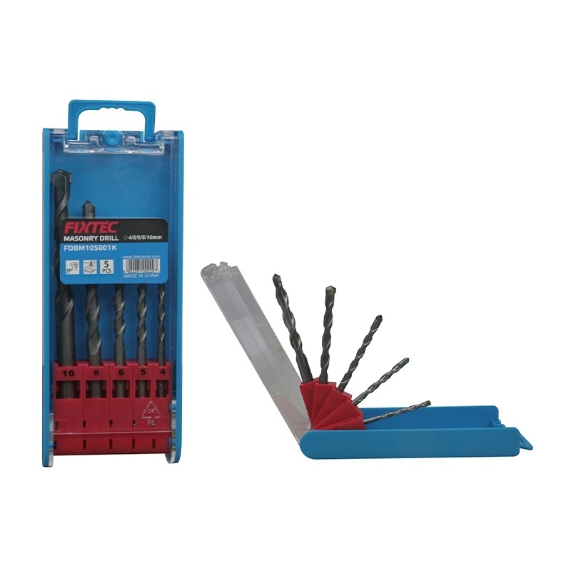 Set burghie beton FIXTEC 5 buc SDS‑Plus 4–10 mm