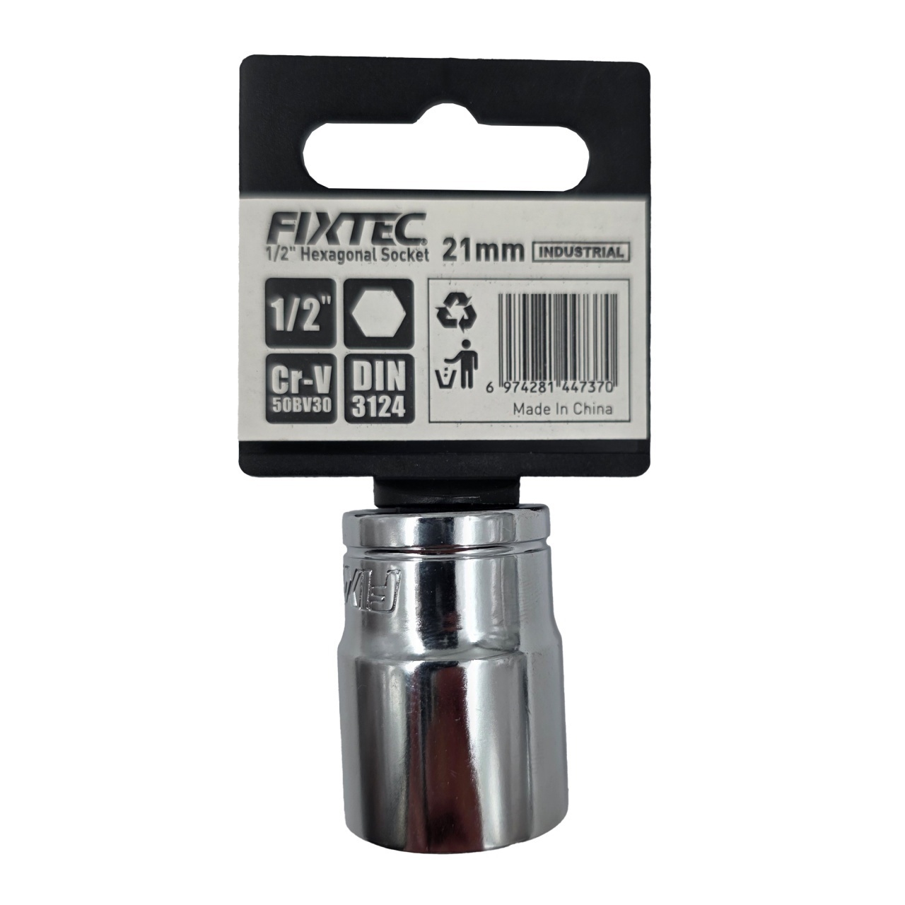 Cap impact tubular 21 mm, FIXTEC, prindere 1/2 inch - 2 | YEO