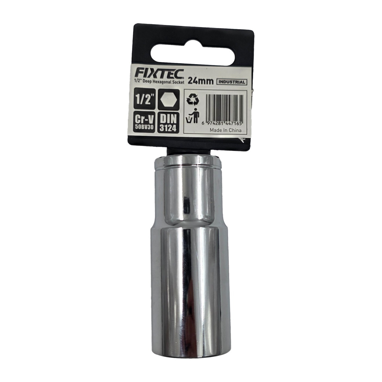 Cap tubular impact 24 mm, FIXTEC, patrat 1/2 inch - 2 | YEO