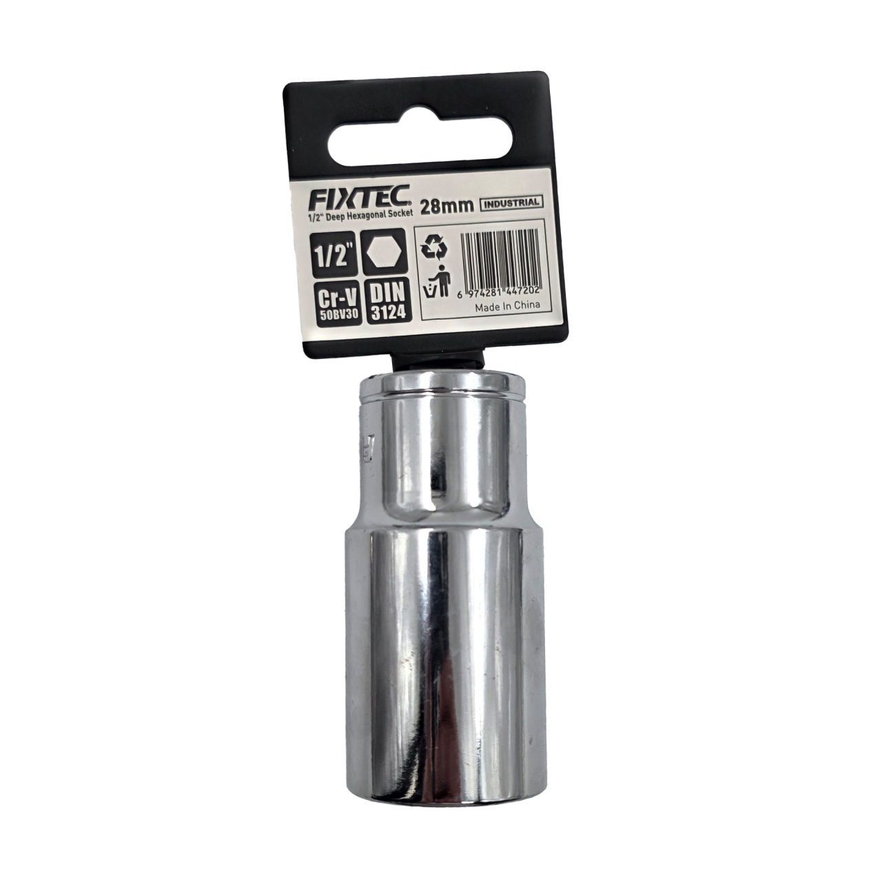 Cap tubular impact 28 mm FIXTEC, prindere 1/2 - 2 | YEO