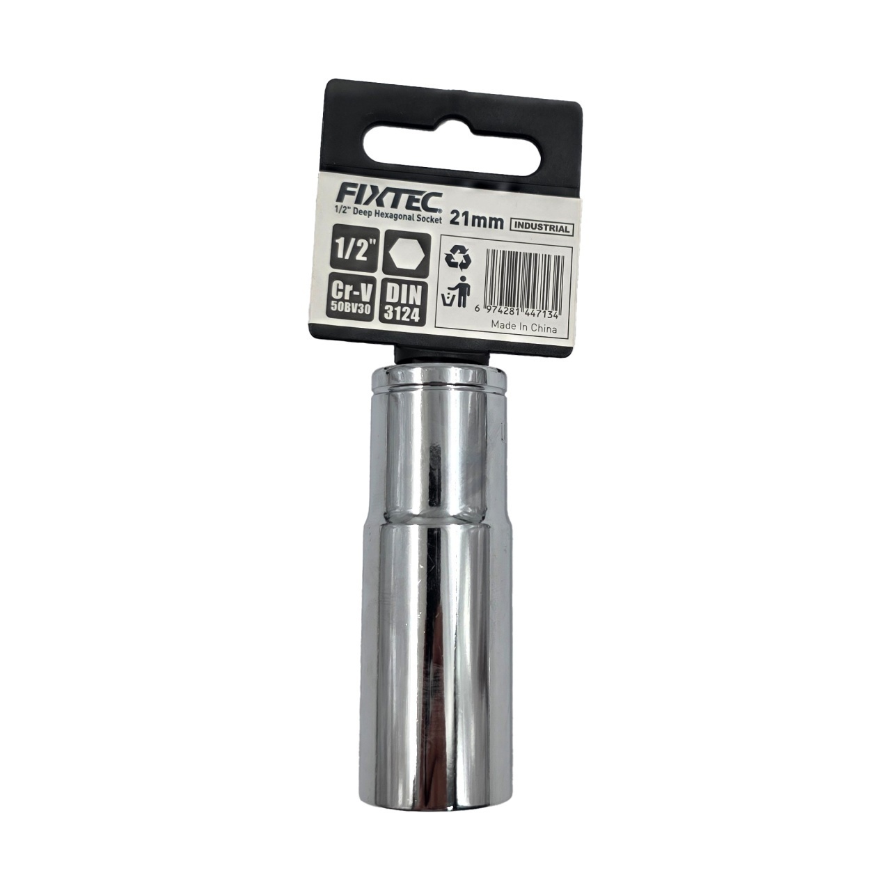 Cheie tubulara de impact 21 mm FIXTEC, antrenare 1/2 - 1 | YEO
