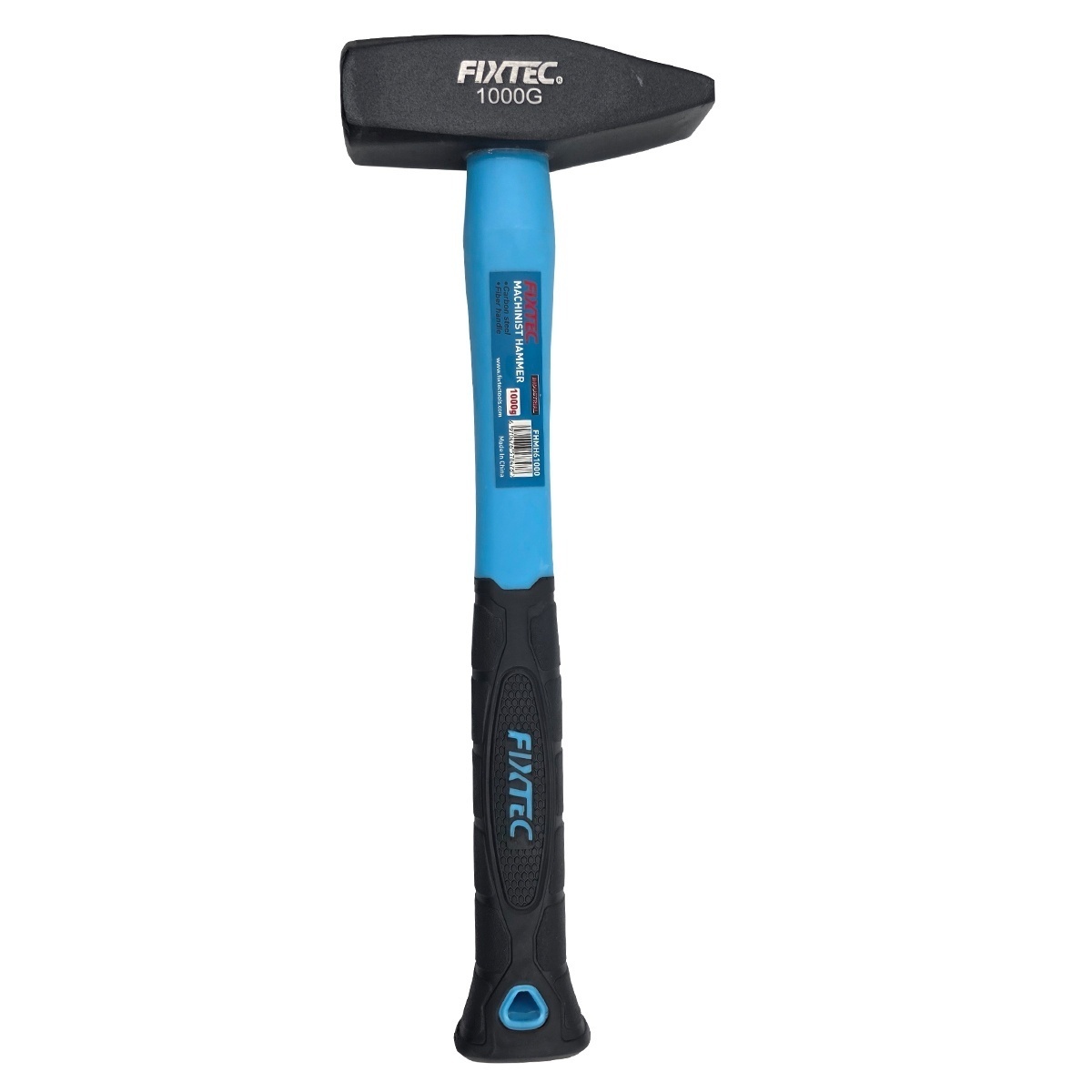 Ciocan de precizie FIXTEC 1000 g cu maner din fibra armata