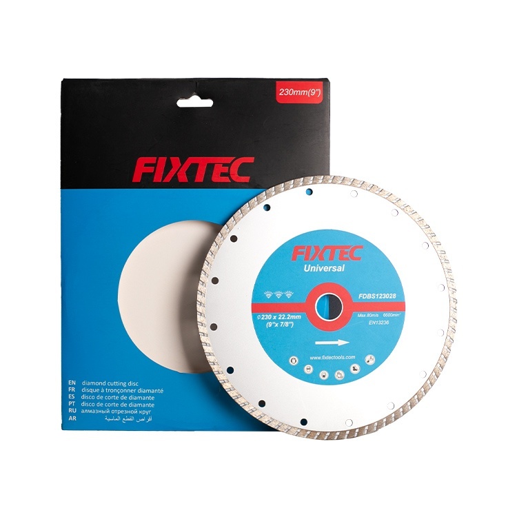 Disc diamantat FIXTEC 125 mm x 16 mm (FDBS112522) pentru beton, caramida si piatra - 1 | YEO