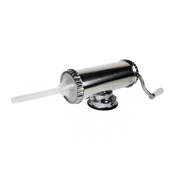 Dispozitiv pentru umplut carnati Elefant KY2003, capacitate 1.5 kg, otel inoxidabil, model orizontal cu 3 palnii - 1 | YEO