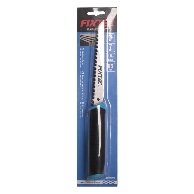 Fierastrau FIXTEC 150 mm pentru gips carton cu maner ergonomic TPR