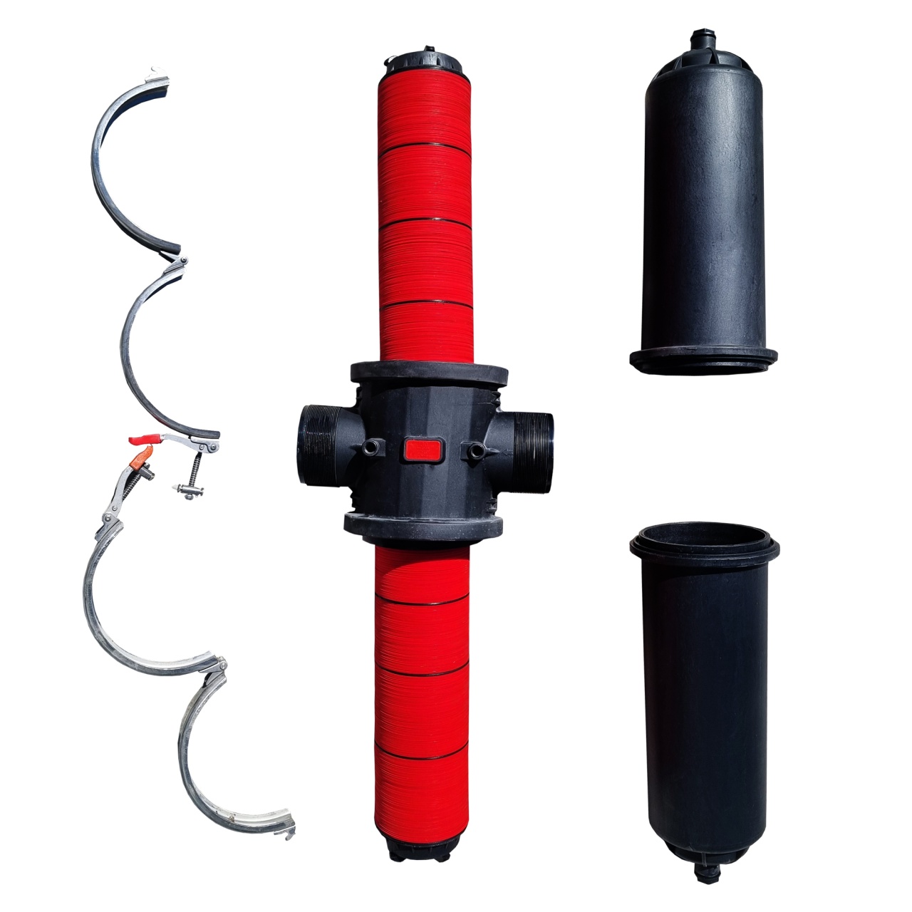 Filtru Industrial cu Disc Dublu si Clema Cromata - Debit 60 mc/ora - Presiune 8 Bar - 2 | YEO