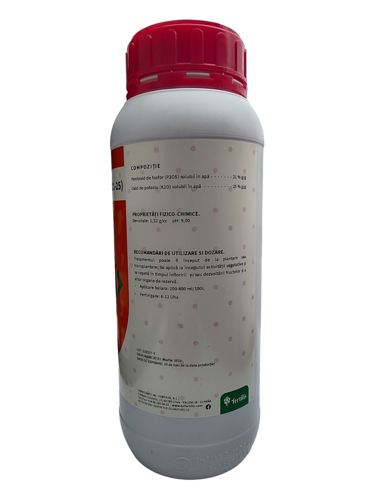 Ingrăsământ Fosfor Potasiu - etapa a doua-a - DKP 0-21-25 1L - 1 | YEO