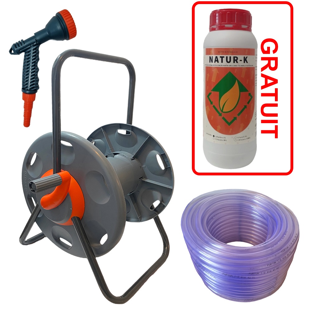 Kit economic Irigare Gradina - Tambur, Furtun si Pistol - 3/4