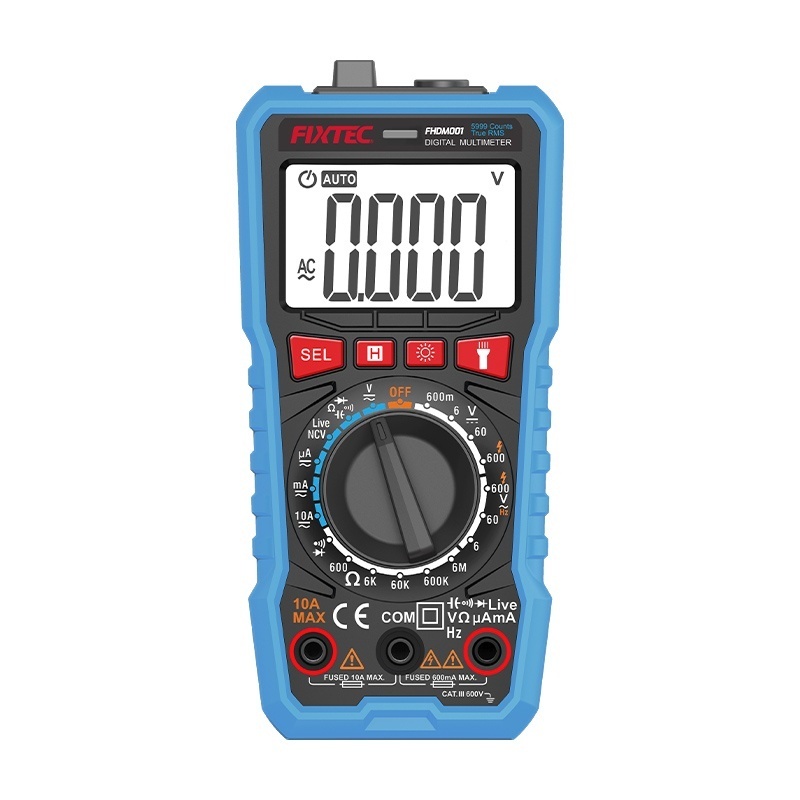 Multimetru digital FIXTEC cu oprire automata si iluminare
