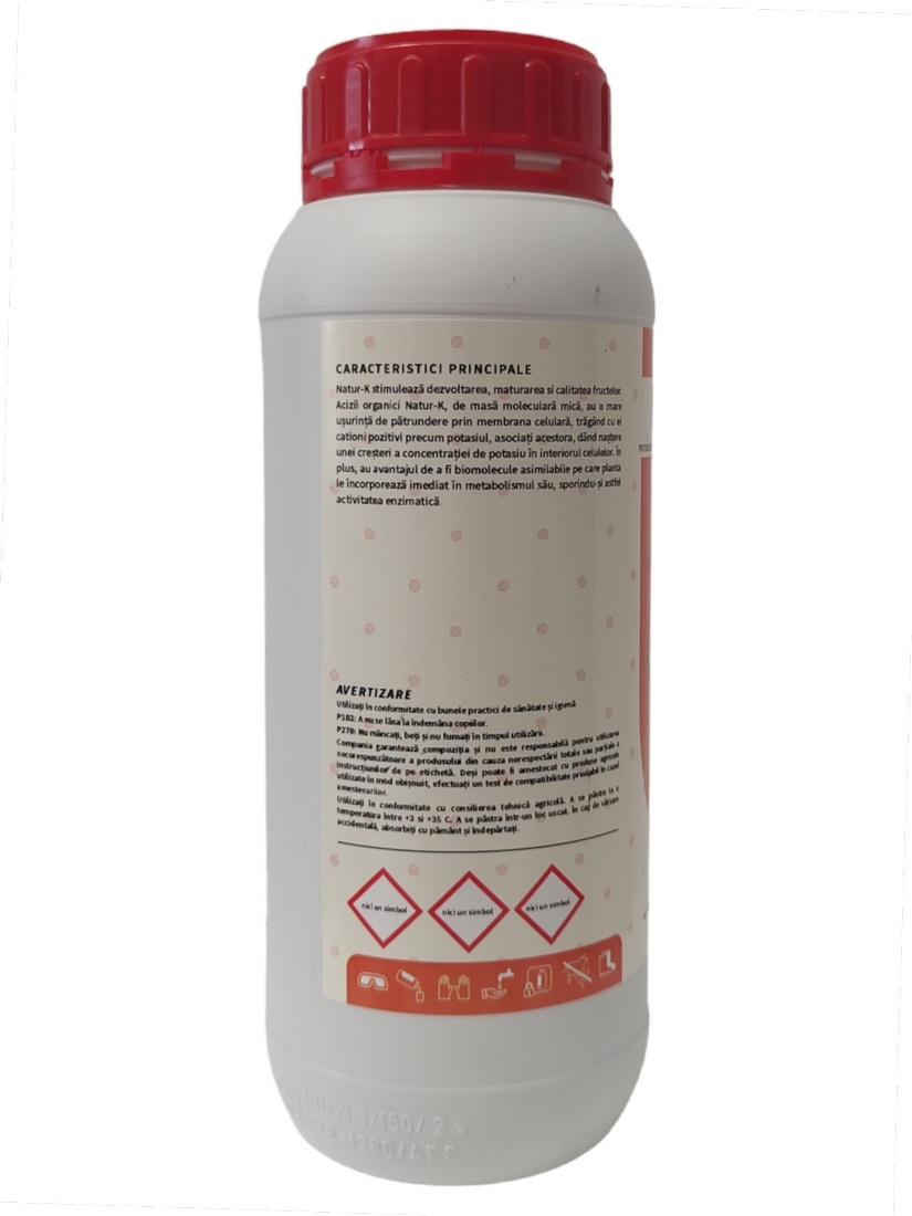 Oxid de Potasiu - concentratie ridicată cu absorbție rapidă- NATUR K 1L - 1 | YEO
