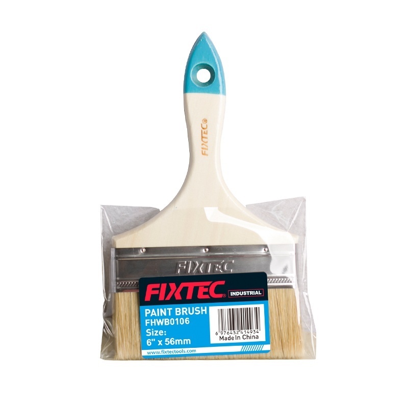 Pensula pentru zugravit FIXTEC cu maner din lemn 5