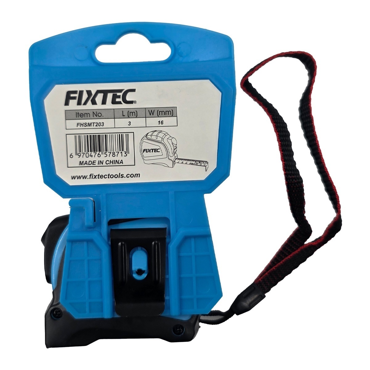 Ruleta din metal FIXTEC 3 m × 16 mm cu sistem de blocare automata - 1 | YEO
