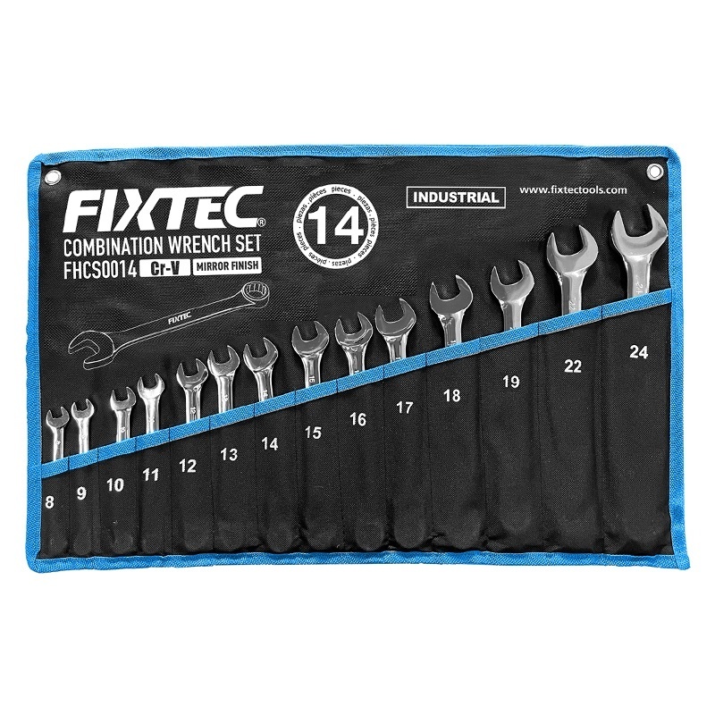 Set 14 chei combinate FIXTEC, din CR-V, cu husa inclusa