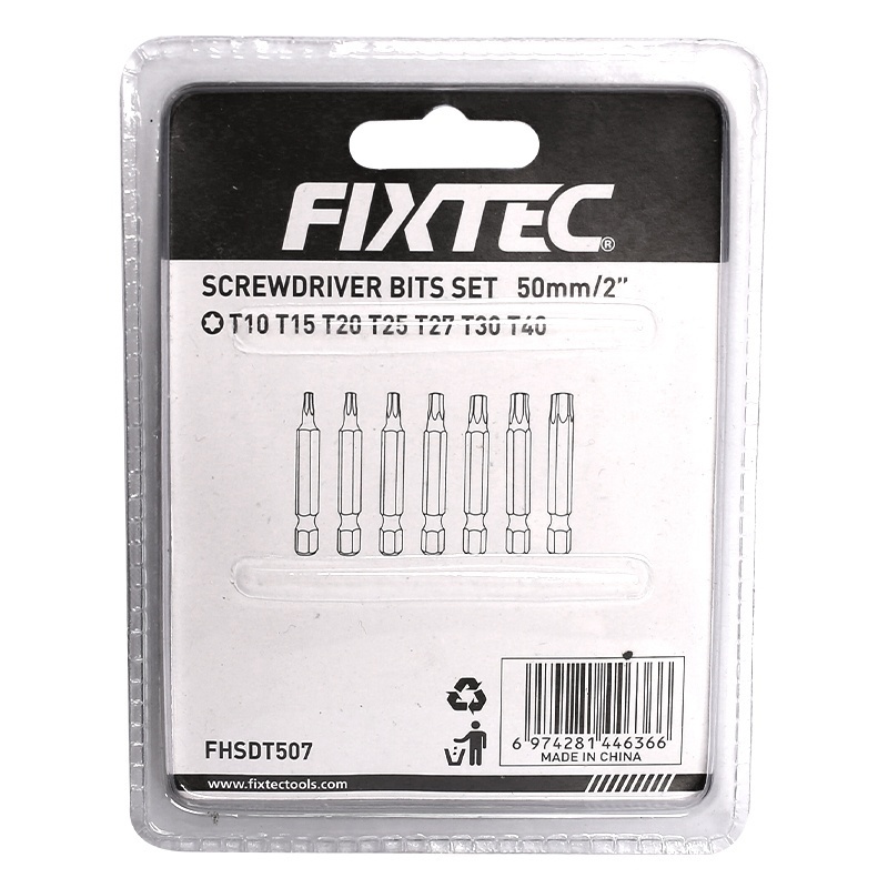 Set 7 biti Torx 50 mm FIXTEC S2 - 3 | YEO