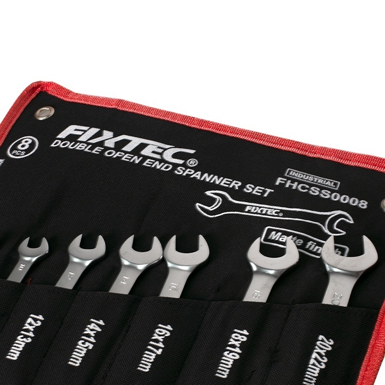 Set 8 chei fixe duble FIXTEC, CR-V, cu suport textil - 4 | YEO