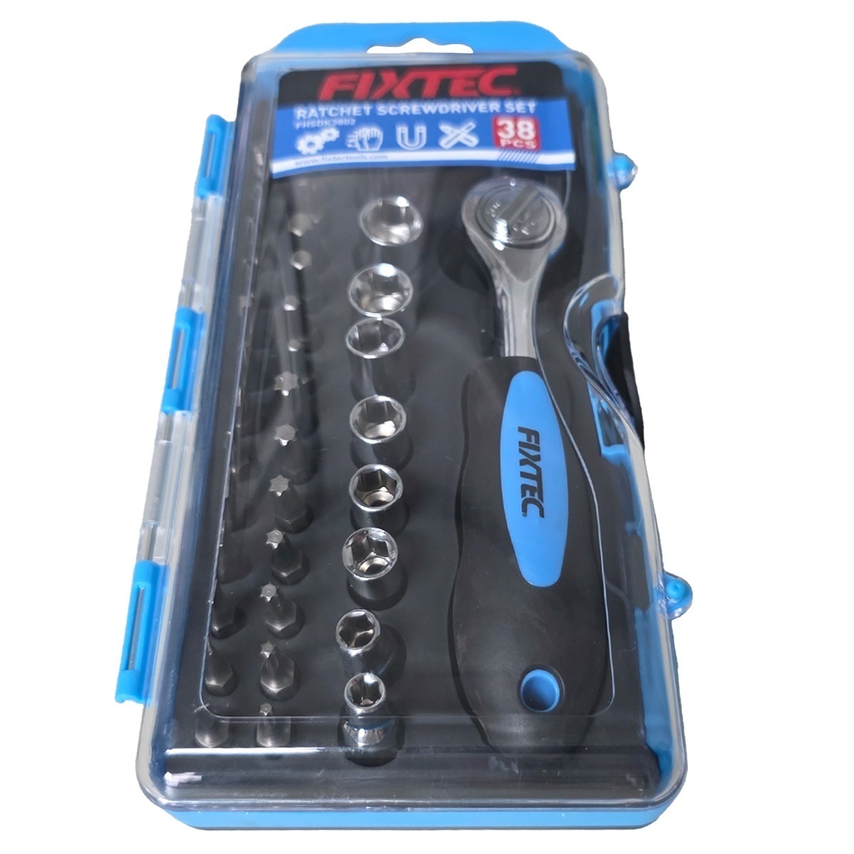Set surubelnita cu clichet FIXTEC, 38 de componente, CR-V - 2 | YEO