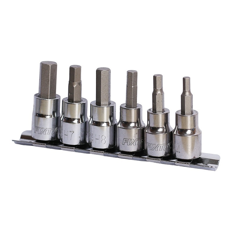 Trusa 6 biti hexagonali Dr.Hex FIXTEC 3/8″ in 6 marimi - 1 | YEO