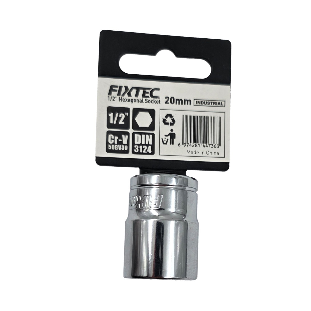 Cap tubular impact 20 mm, FIXTEC, prindere 1/2 - 2 | YEO