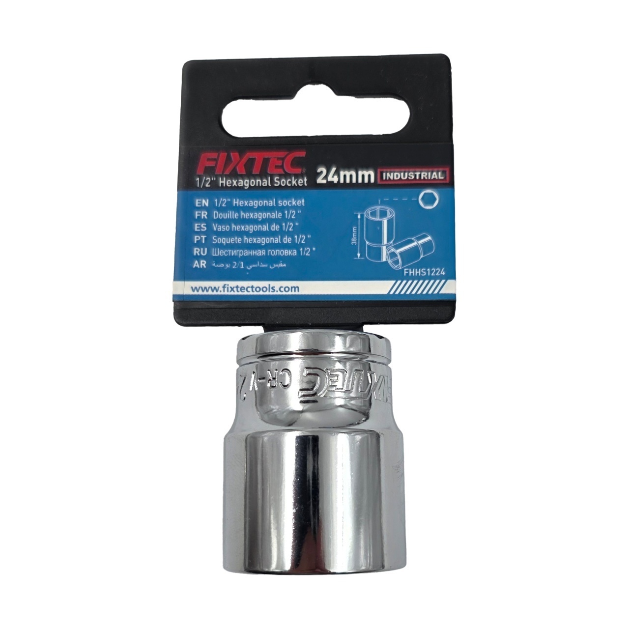 Cap tubular impact 24 mm FIXTEC, prindere 1/2