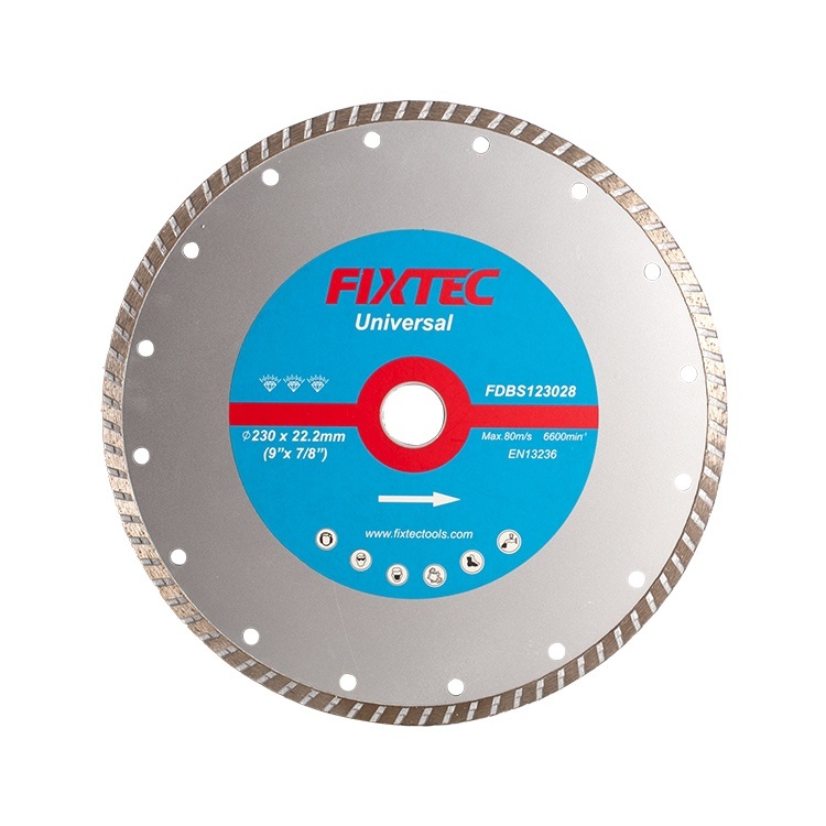 Disc diamantat FIXTEC 125 mm x 16 mm (FDBS112522) pentru beton, caramida si piatra
