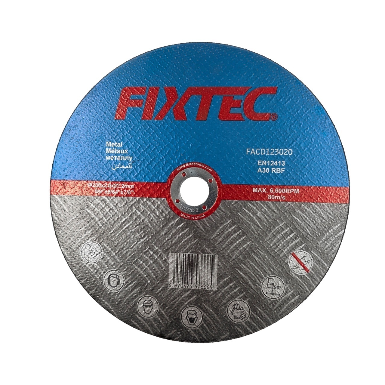 Disc pentru slefuire FIXTEC 230x2.0x22.2mm cu granulatie 20