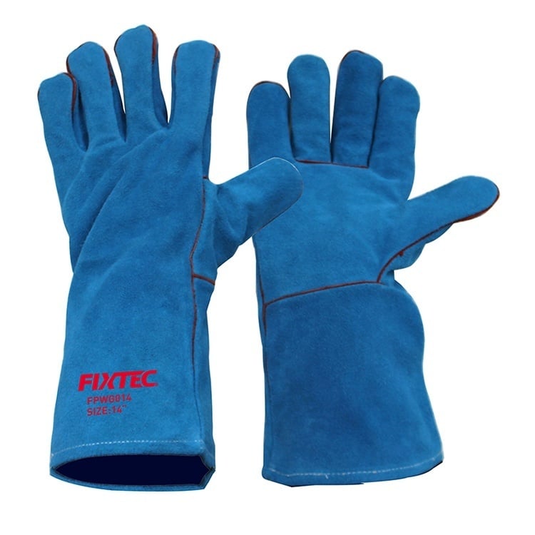 Manusi sudura din piele intoarsa FIXTEC 14″, model profesional