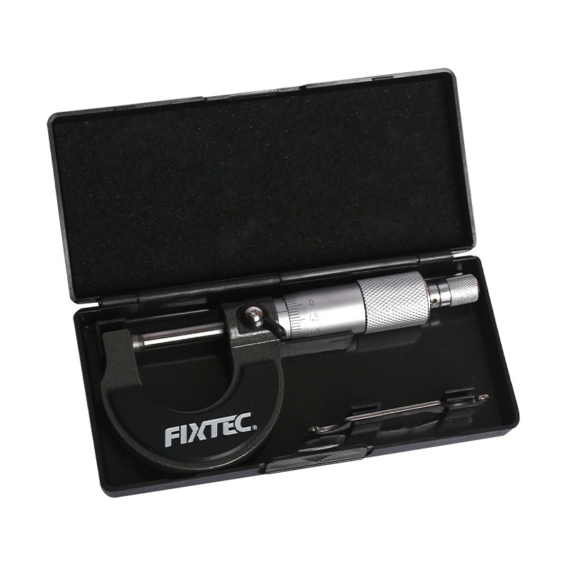 Micrometru FIXTEC 0-25mm, 0.01mm, din otel carbon - 3 | YEO