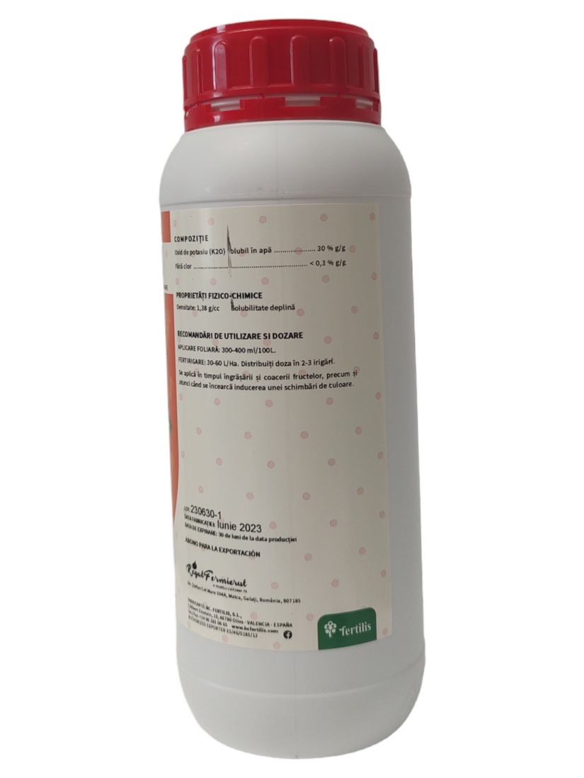 Oxid de Potasiu - concentratie ridicată cu absorbție rapidă- NATUR K 1L - 2 | YEO