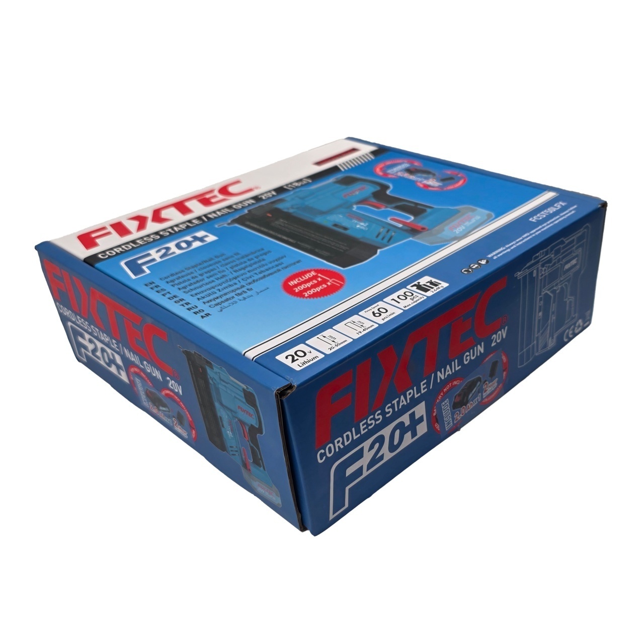 Pistol de Cuie si Capse FIXTEC 20V Li-Ion fara Fir 2 Inch - 3 | YEO