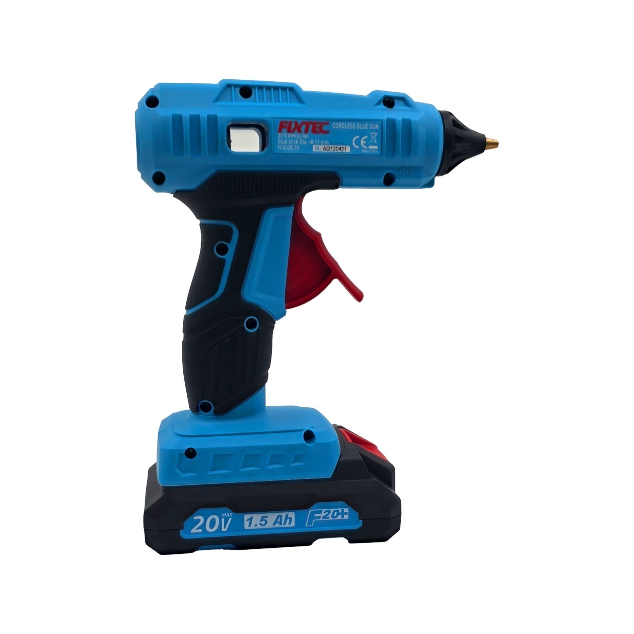 Pistol Lipici Cu Acumulator FIXTEC 20V Li‑Ion Profesional, Incalzire Instantanee - 3 | YEO