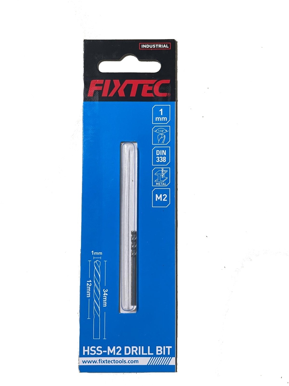 Set 2 Burghie pentru Metal HSS-M2 FIXTEC 1 mm