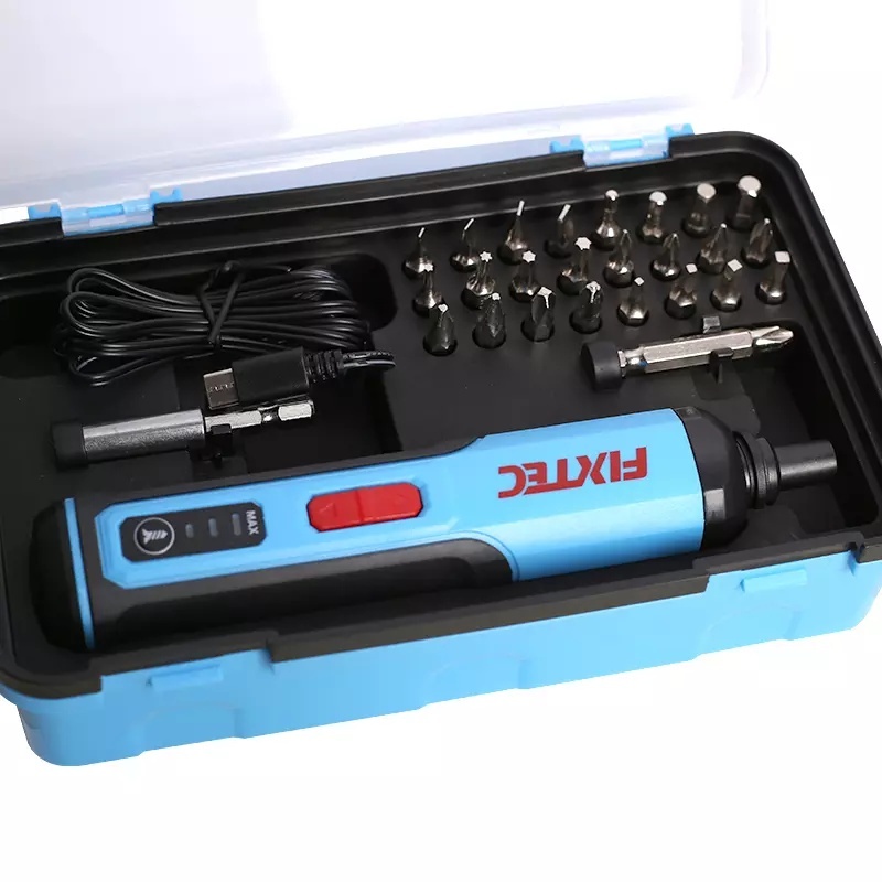 Surubelnita electrica FIXTEC 4V cu baterie reincarcabila 1500mAh Li-ion, lumina LED, cablu USB-C 1.5m - 1 | YEO