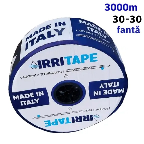 Banda de picurare Irritape, diametru 16mm, DG30 - 3000m - 6 mil, cu fanta