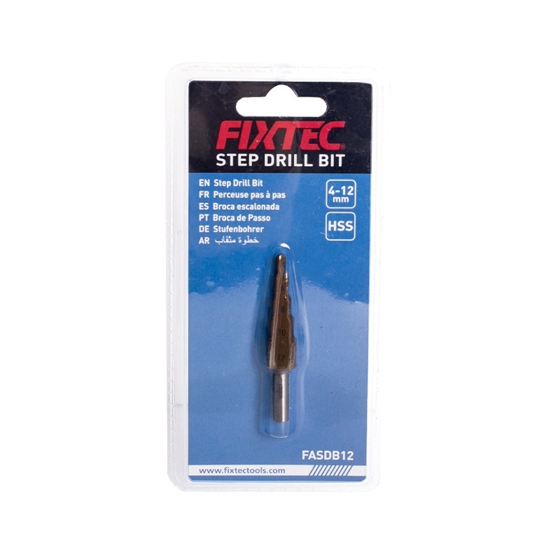 Burghiu etajat FIXTEC 4-12 mm HSS cu strat de titan - 4 | YEO